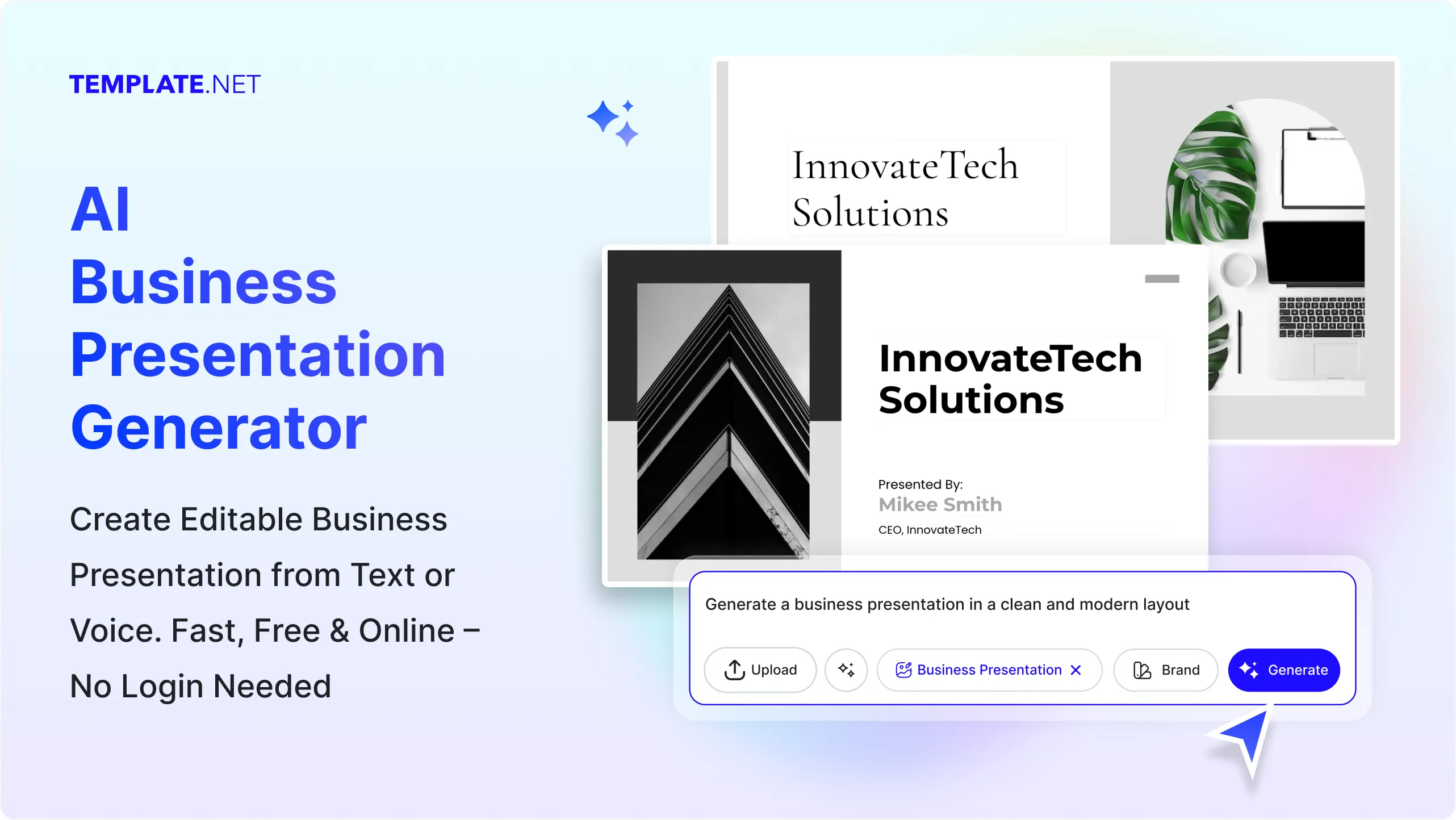 Free AI Business Presentation Generator, Free Business Presentation Maker Online